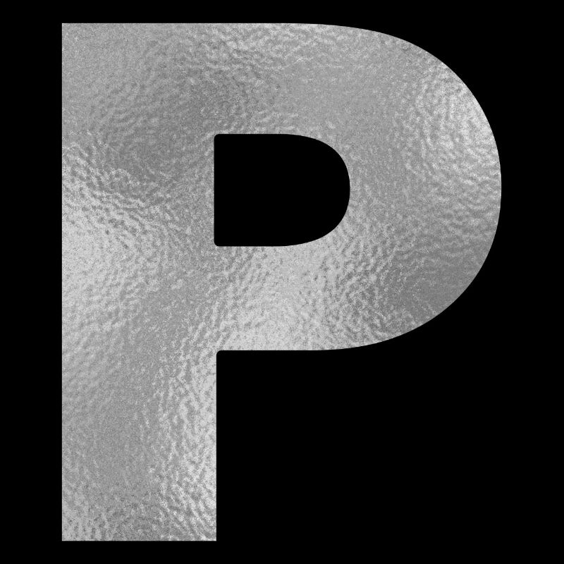 Letter P Silver