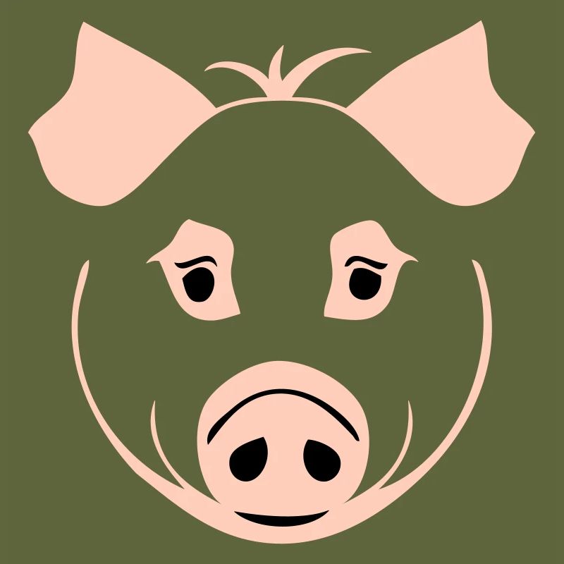 Cochon dans le style comique