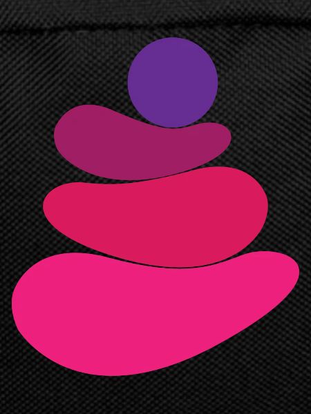 Pink stone/rock logo