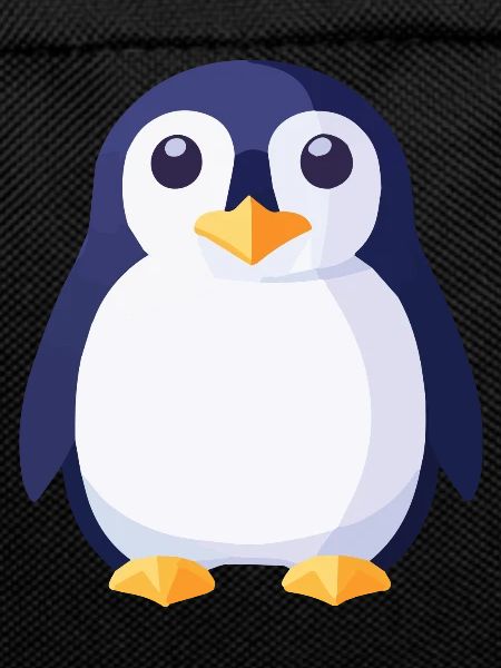 Penguins black and white