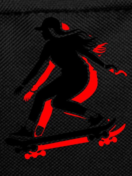 Skateboarding Woman Symbol Skateboard