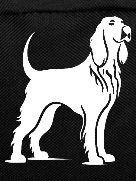 Afghan Hound Dog Silhouette