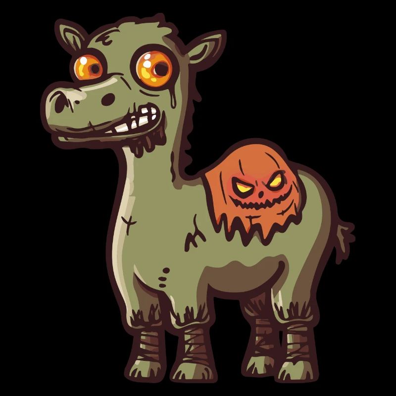 Camel Halloween Funny Zombie