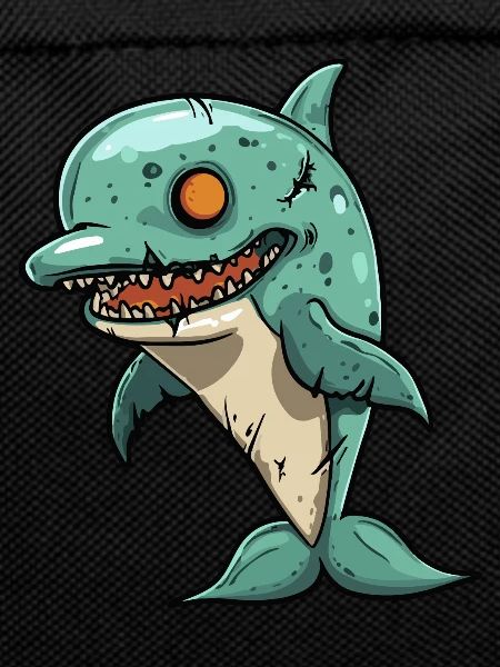 Dolphin Halloween Funny Zombie