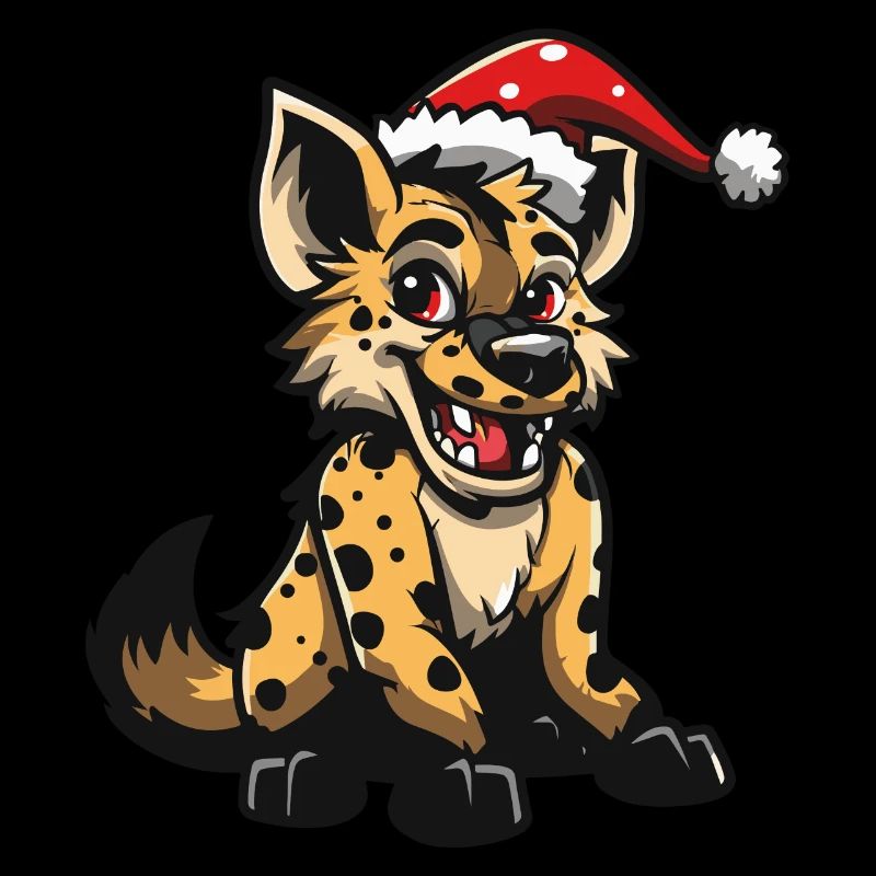 Hyäne Weihnachten