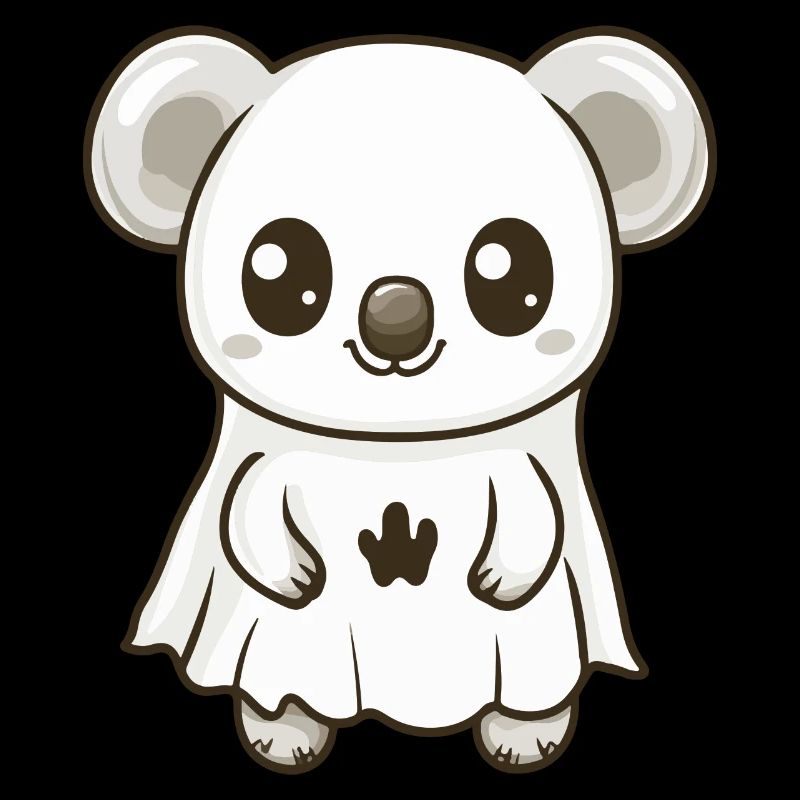 Koala Halloween Funny Ghost