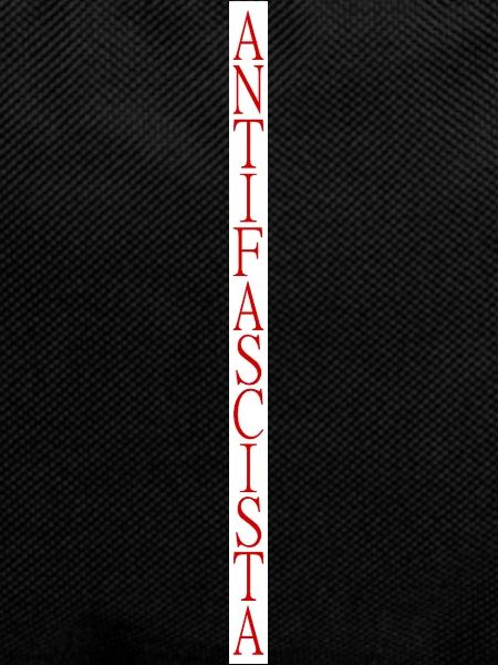 vertically stylish Antifascista lettering