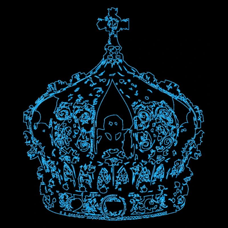 couronne bleu