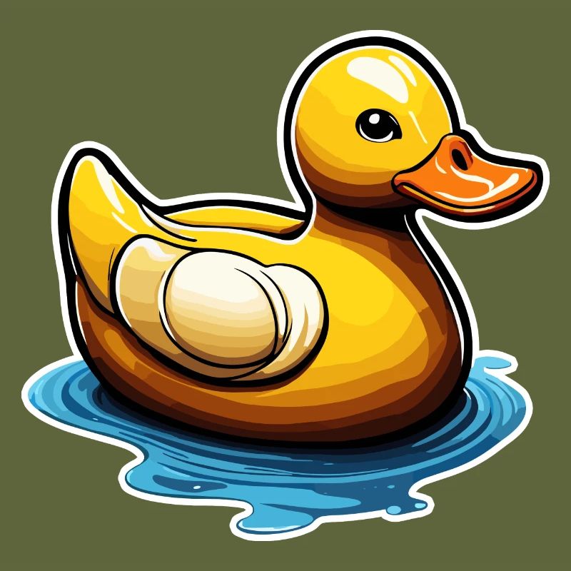 Canard en caoutchouc / canard en caoutchouc / eau / baignoire