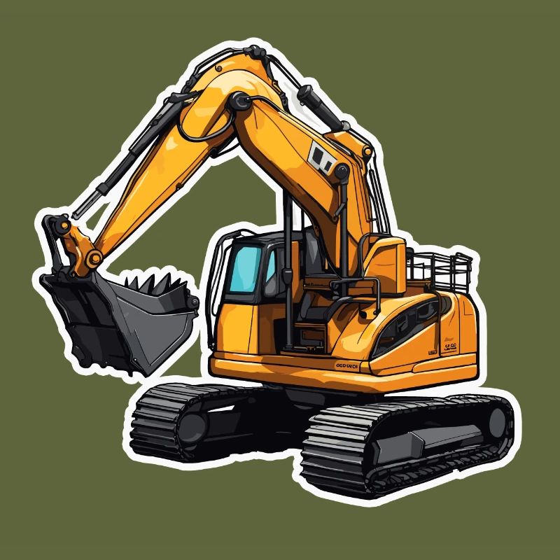 Excavator / construction site / machine /digging / shovel