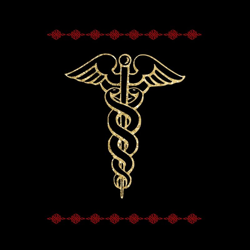 Goldenes RN Symbol Krankenschwester Krankenpfleger