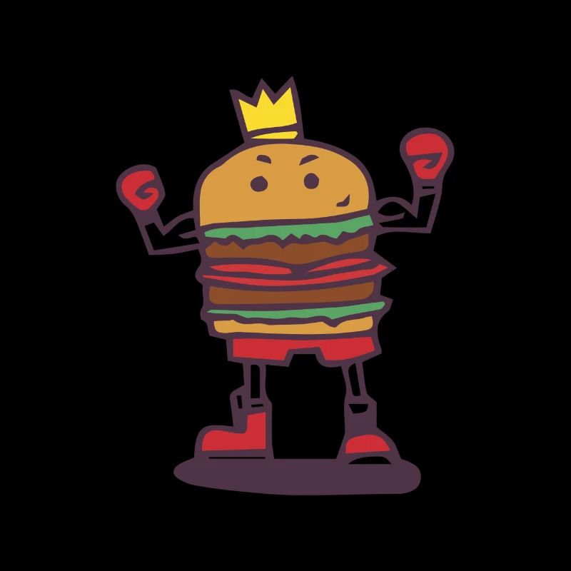 Burger Champion Geschenk Boxen Boxer Ring Sieger