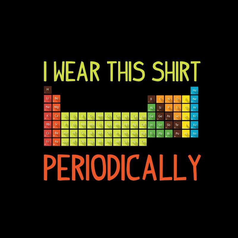 Periodic table nerd math chemistry physics gift