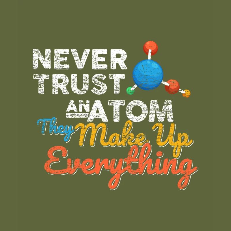 Atome chimie science nerd math cadeau