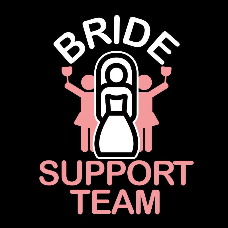 JGA Bride Support Team Wedding Married Couple Love