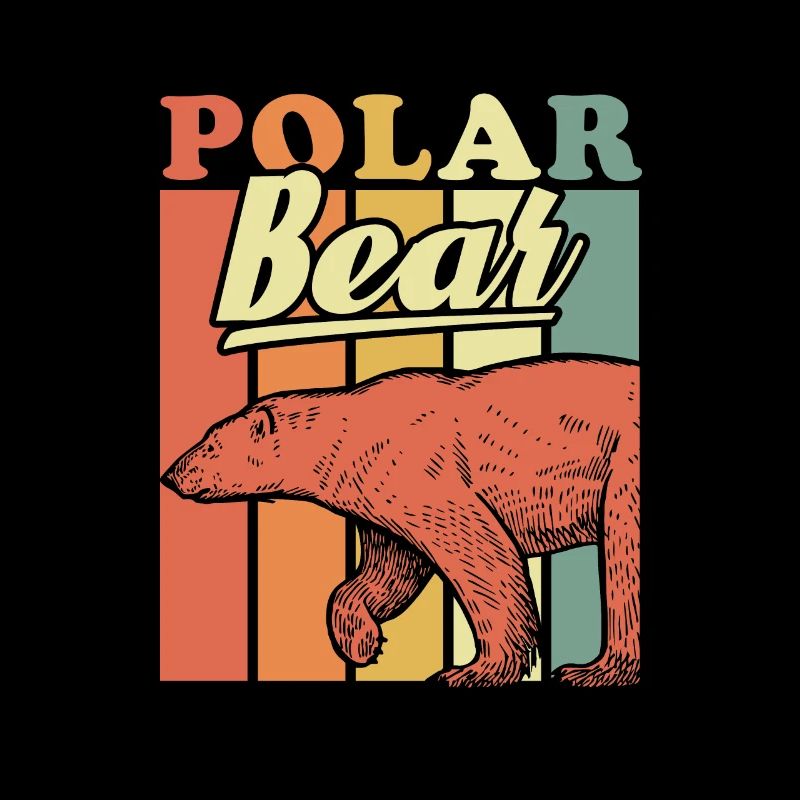 Polar bear bear predator arctic winter snow ice animal