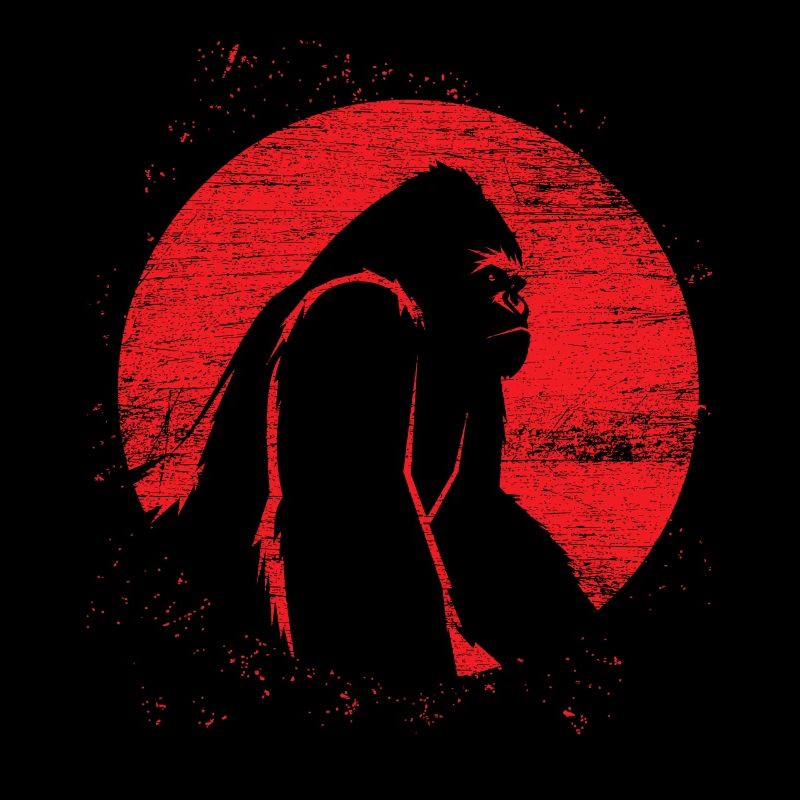 Affe Gorilla Mond Primat Tier Geschenk