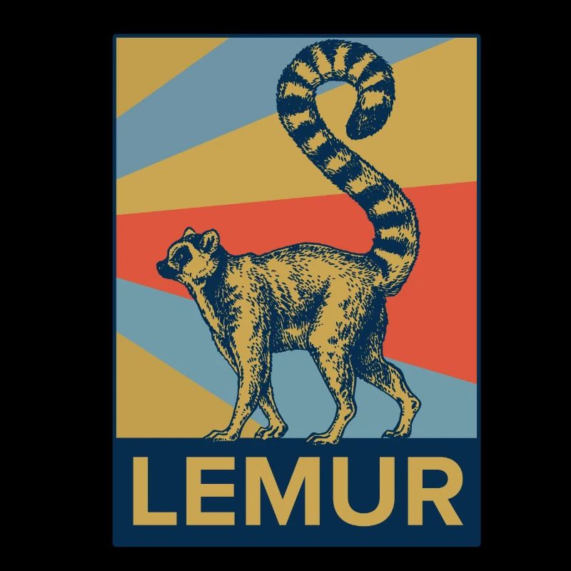 Lemur Affe Halbaffe Tier Geschenk Tierschutz.
