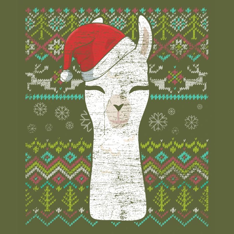 Lama Alpaca Pull de Noël Animal Camel