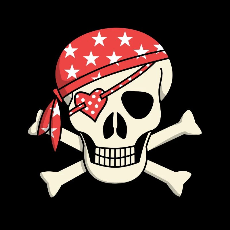 Pirate skull girly eye patch gift idea