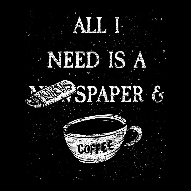 Newspaper and coffee