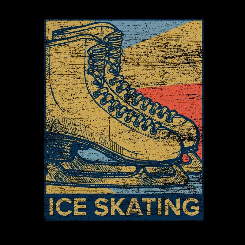 Retro ice skating skates