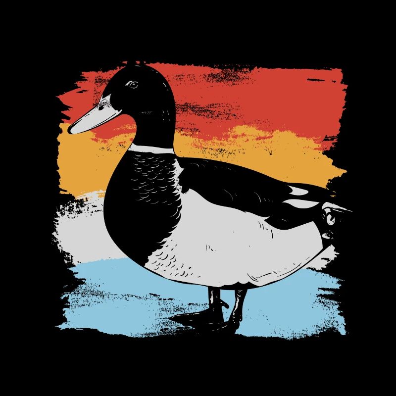 Duck retro gift bird ducks hunting hunter