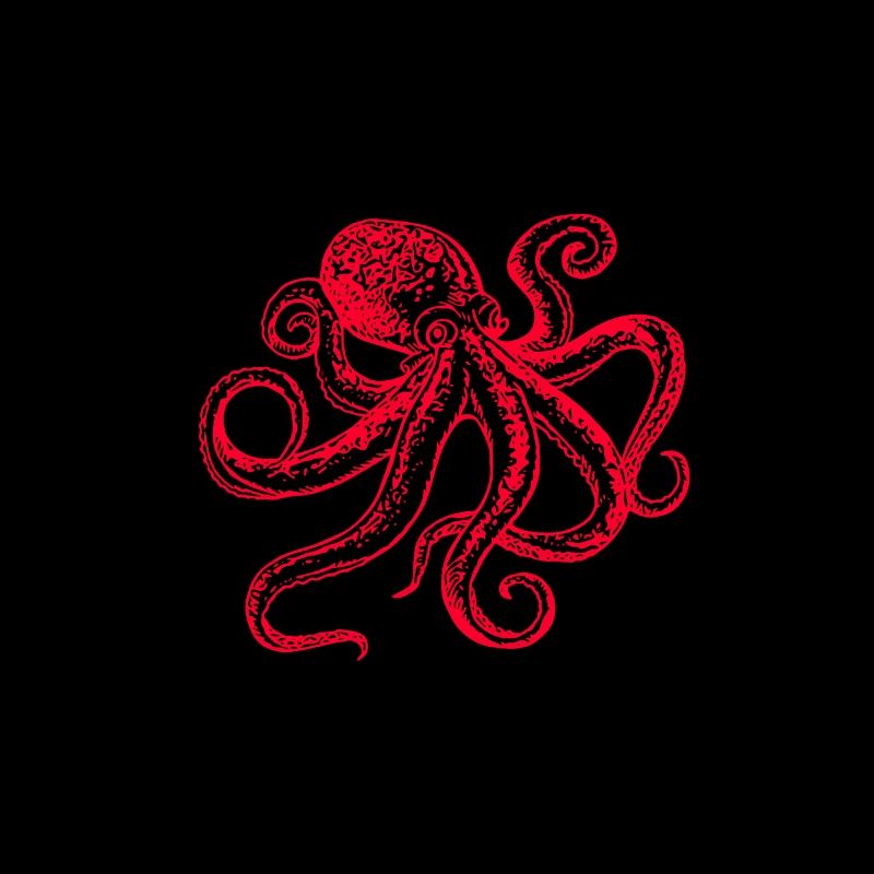 Octopus octopus octopus shirt red