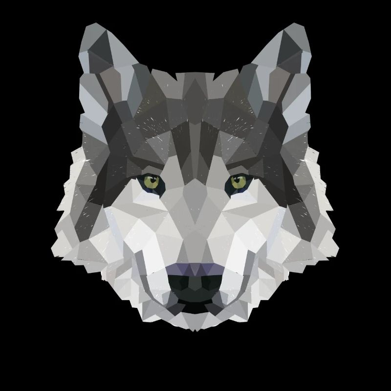 POLYGON WOLF WOLVES HUSKY PACK DOG PACK PACK