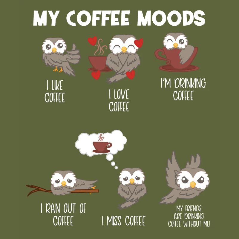Eule - Eulen - Kaffee - Laune