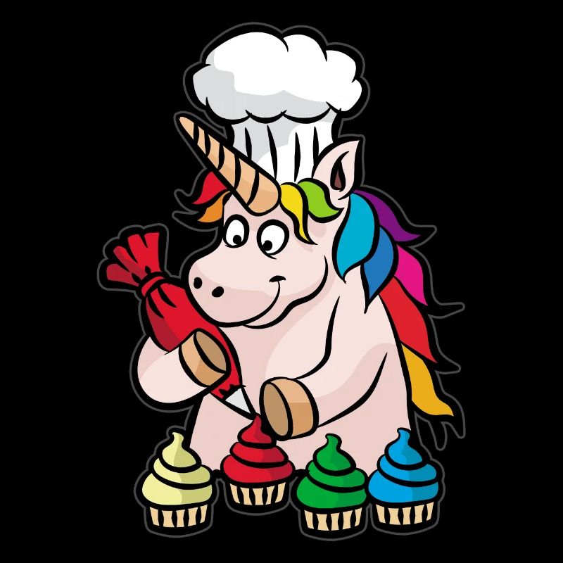 Einhorn Cupcake Bäckerin Backen Backwaren