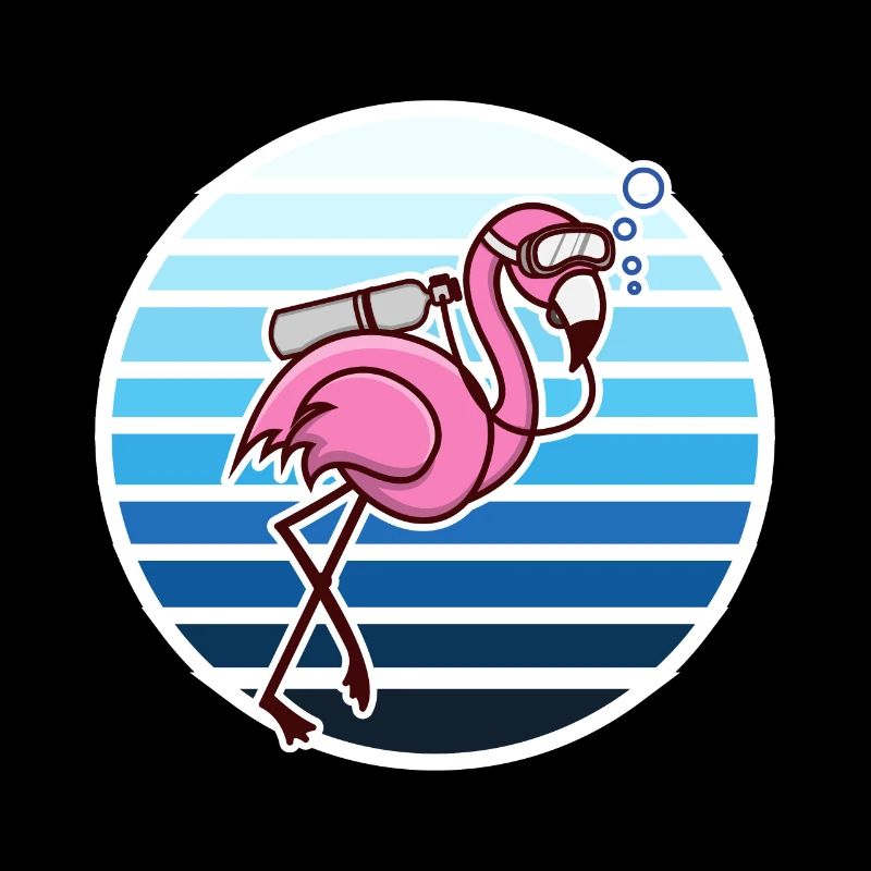 Flamingo Taucher Schnorcheln Geschenk