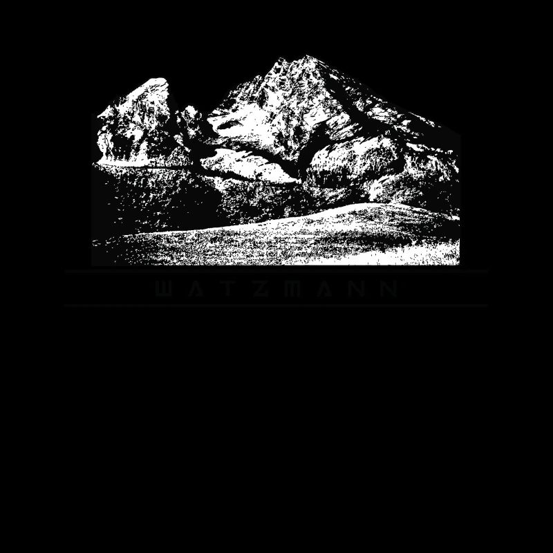Berg Watzmann original Umriss