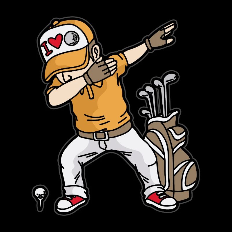 DABBING GOLFER Golf golf terrain de golf