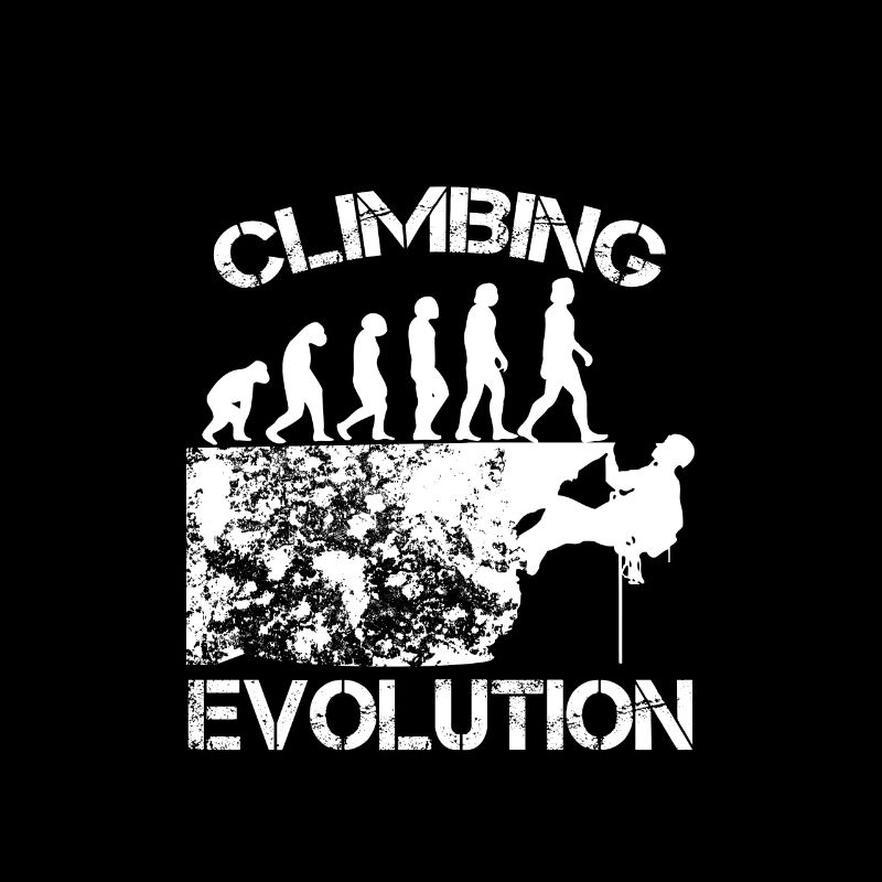 Klettern Berge Kletterer Geschenk · Evolution