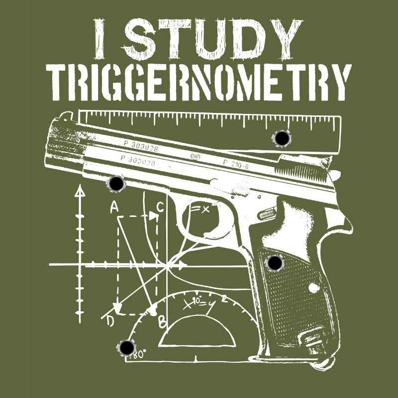 Fun Math Fan Gun Geek Triggernometry Pun graphic