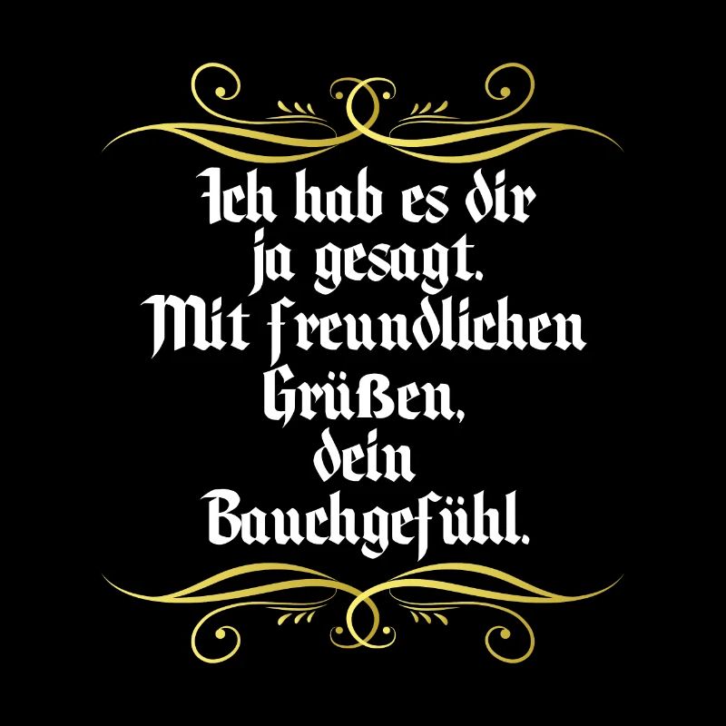Gut feeling funny saying