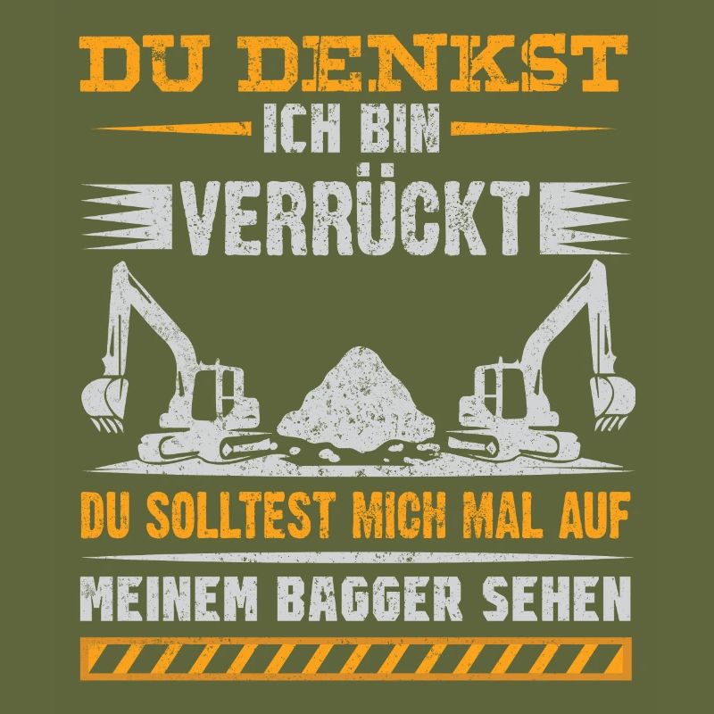 Lustiges Baggerfahrer Bagger Baggerführer baggern