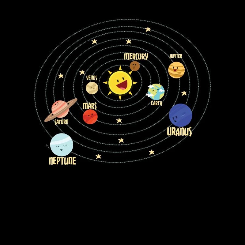 Système solaire de l'école primaire dans l'espace cadeau