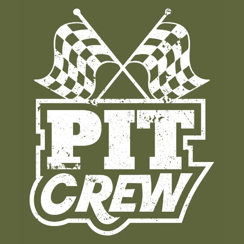 Graphique de Pit Crew Raing, design de course, voiture de course