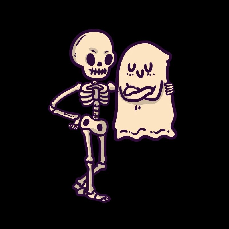 Boo and Skeleton