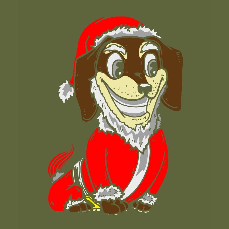 Dackel Weihnachtskostüm Welpengeschenk