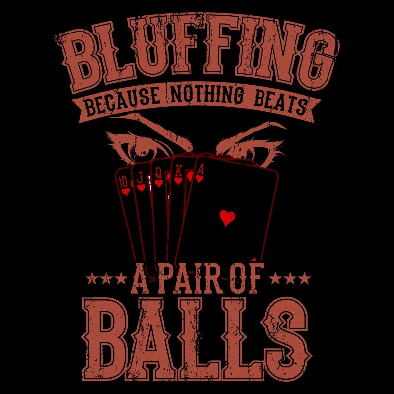 POKER BLUFF card player gift