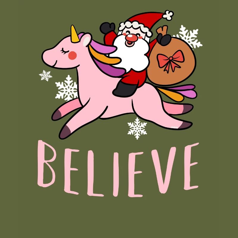 Einhorn Weihnachtsmann Einhörner