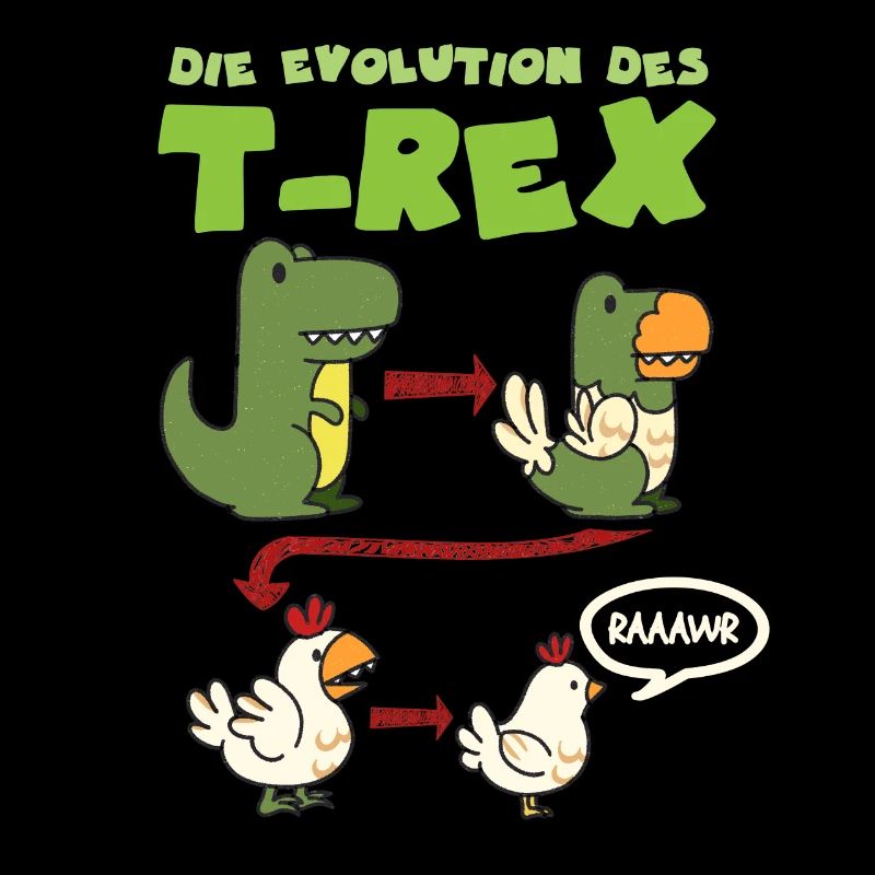 Huhn Hühner T-Rex Dinosaurier Dino