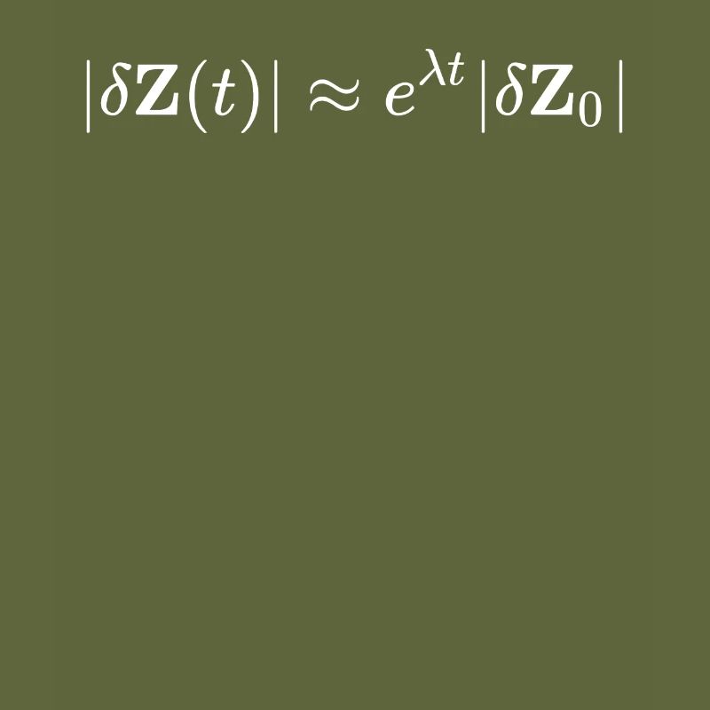 Chaos theory math and physics formula equation