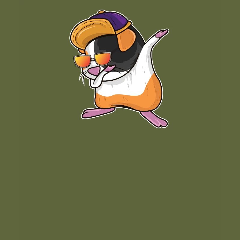 Dabbing Dab Danse Cadeau Cadeau Hamster Cochon d'Inde