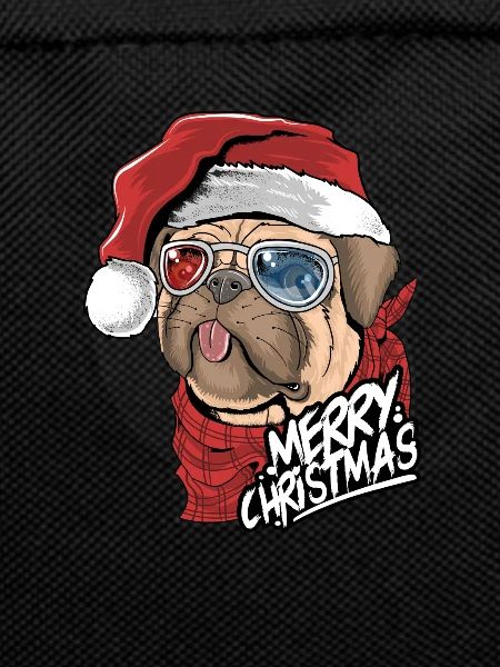 Christmas dog Pug Christmas