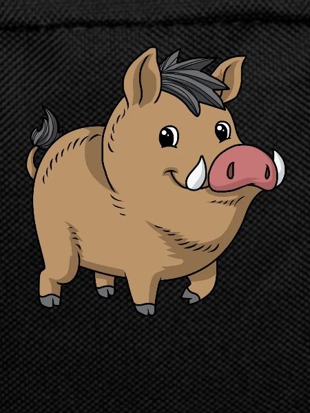 Cartoon wild boar