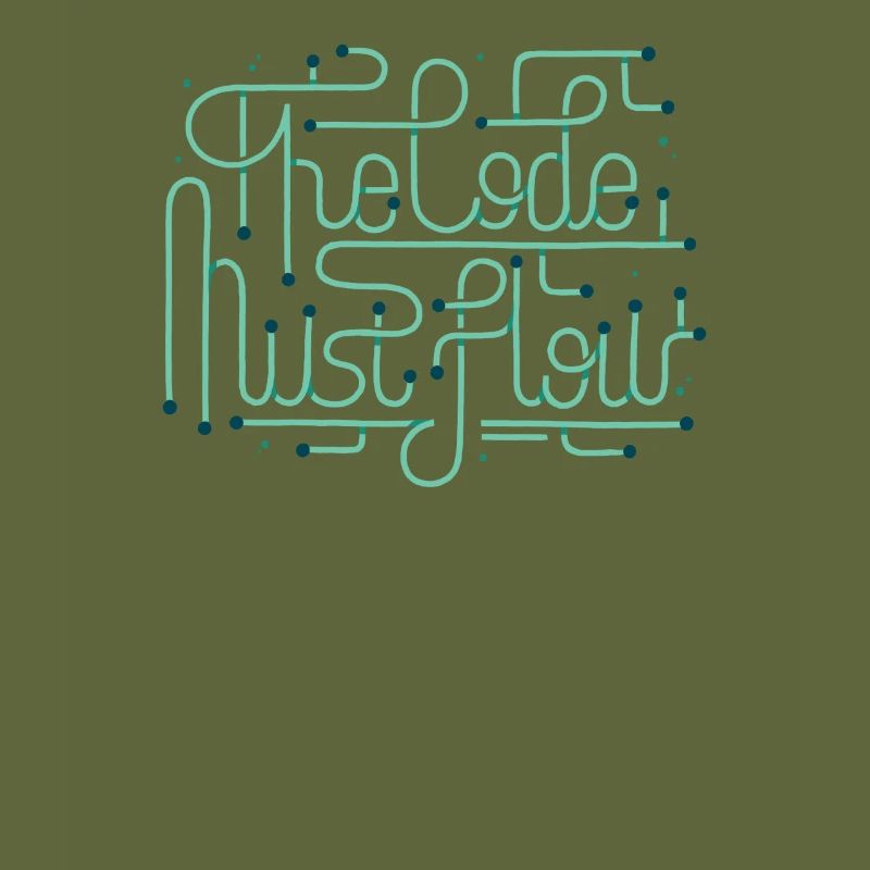 Programmiercodierer Entwicklercode muss fließen